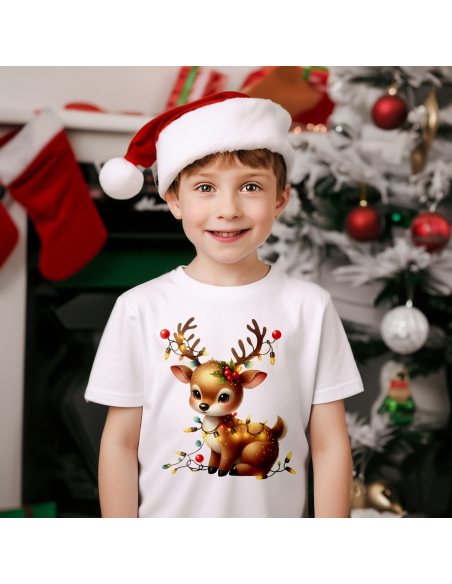 KOSZULKA DZIECIĘCA Świąteczny jelonek