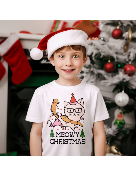 KOSZULKA DZIECIĘCA Meowy Christmas