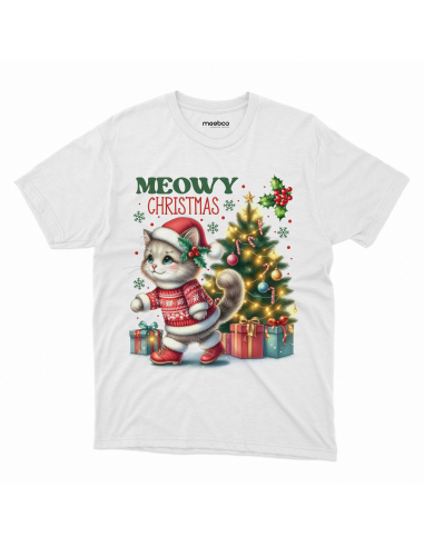 KOSZULKA DZIECIĘCA Meowy Christmas Kotek