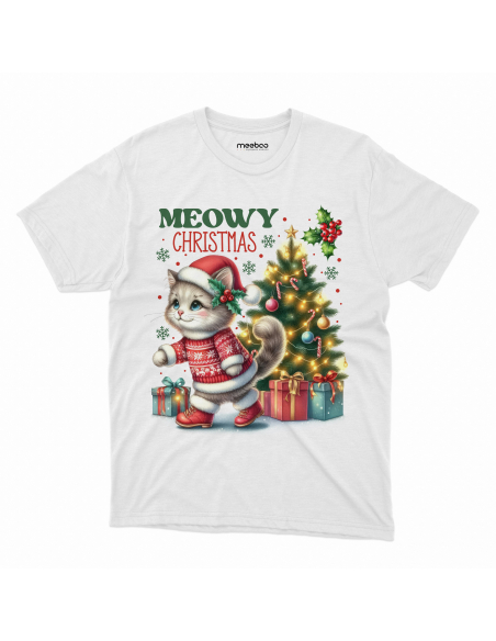 KOSZULKA DZIECIĘCA Meowy Christmas Kotek
