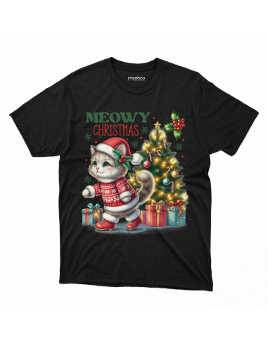 KOSZULKA DZIECIĘCA Meowy Christmas Kotek