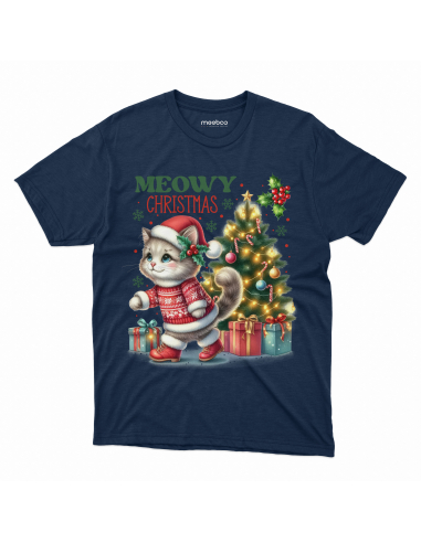 KOSZULKA DZIECIĘCA Meowy Christmas Kotek