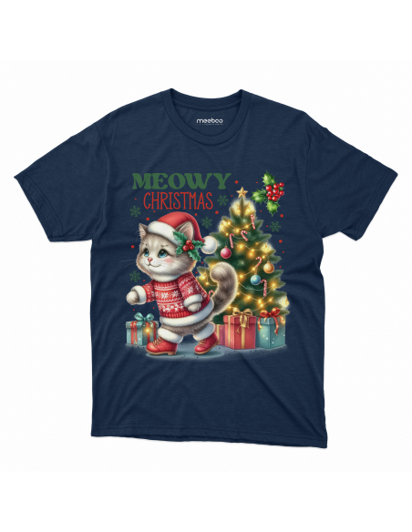 KOSZULKA DZIECIĘCA Meowy Christmas Kotek
