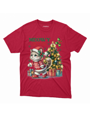 KOSZULKA DZIECIĘCA Meowy Christmas Kotek