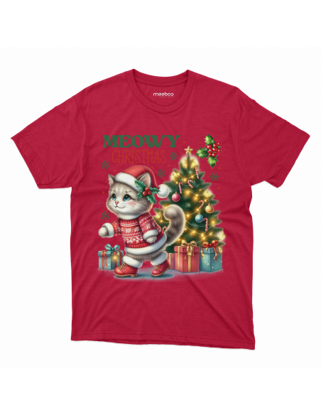 KOSZULKA DZIECIĘCA Meowy Christmas Kotek