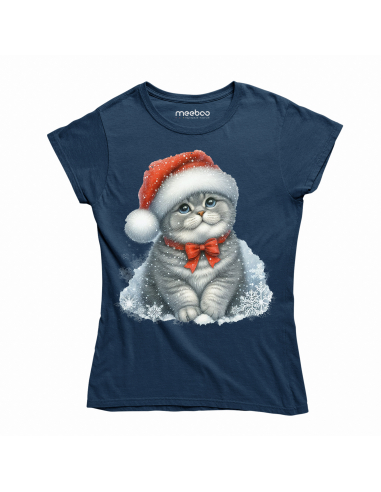 KOSZULKA DAMSKA Świąteczny szary...