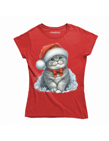 KOSZULKA DAMSKA Świąteczny szary...