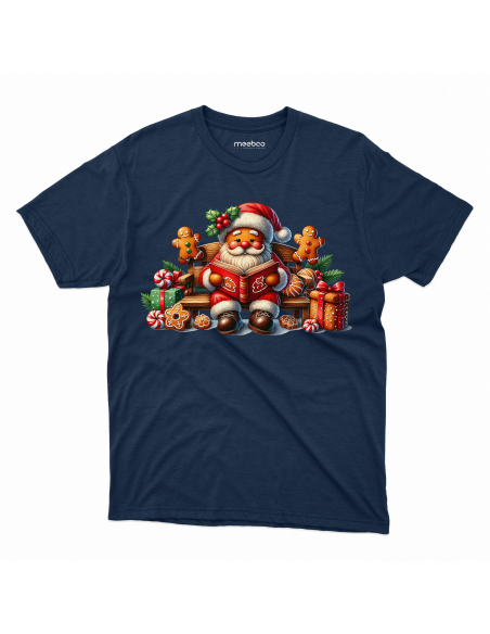 KOSZULKA DZIECIĘCA Mikołaj piernik czytający książkę