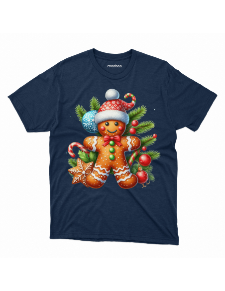 KOSZULKA DZIECIĘCA Piernik w zimowej czapce z bombkami