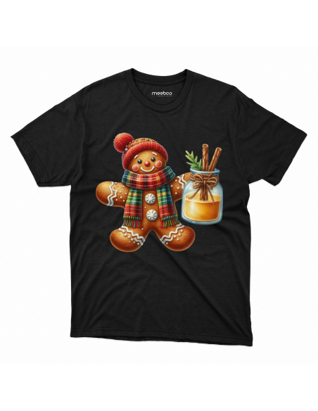 KOSZULKA DZIECIĘCA Piernik w zimowej czapce i szaliku