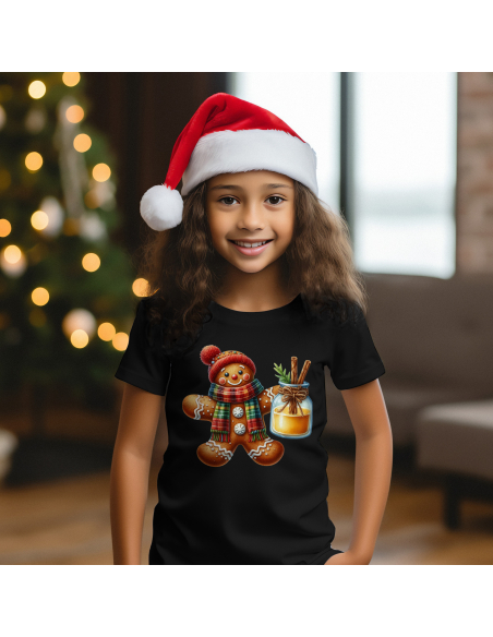 KOSZULKA DZIECIĘCA Piernik w zimowej czapce i szaliku