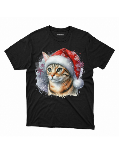 KOSZULKA DZIECIĘCA Świąteczny kotek w...