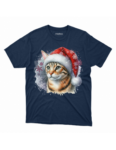 KOSZULKA DZIECIĘCA Świąteczny kotek w...