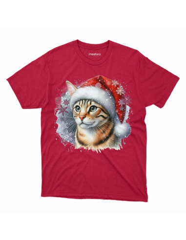 KOSZULKA DZIECIĘCA Świąteczny kotek w...