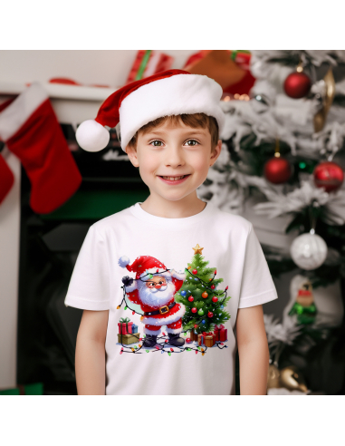 KOSZULKA DZIECIĘCA Mikołaj wieszający...