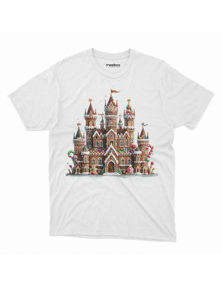 KOSZULKA DZIECIĘCA Bajkowy świąteczny zamek z piernika