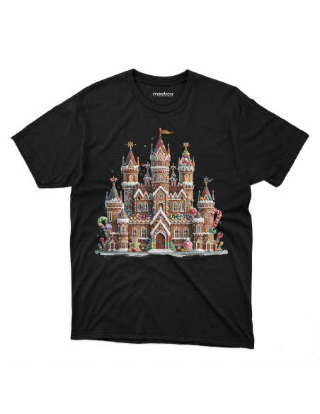 KOSZULKA DZIECIĘCA Bajkowy świąteczny zamek z piernika