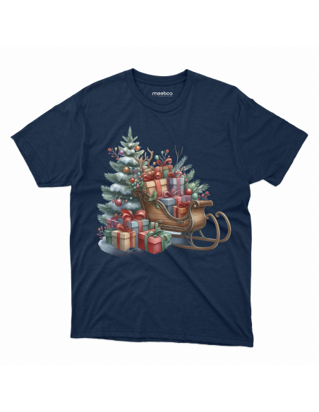 KOSZULKA DZIECIĘCA Choinka, sanie z prezentami