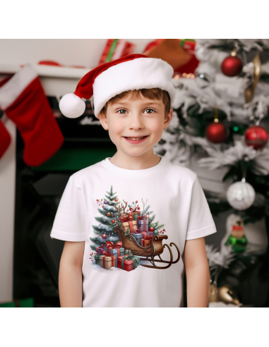 KOSZULKA DZIECIĘCA Choinka, sanie z...