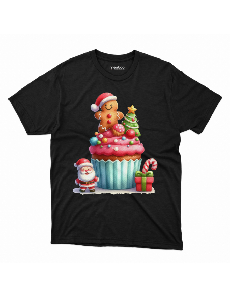 KOSZULKA DZIECIĘCA Babeczka z pierniczkiem i mikołajem