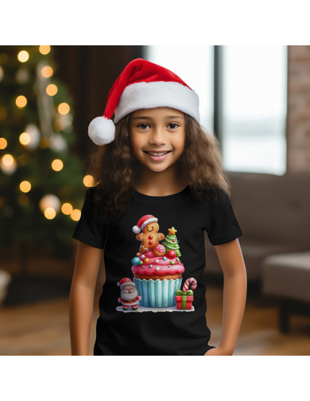 KOSZULKA DZIECIĘCA Babeczka z pierniczkiem i mikołajem