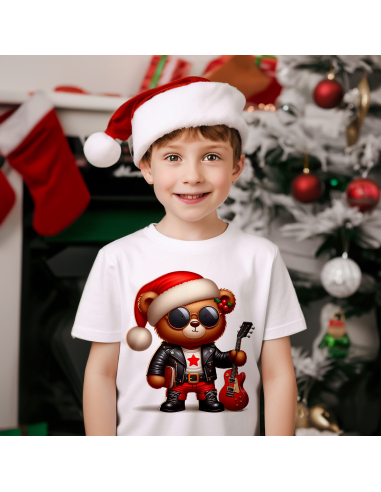 KOSZULKA DZIECIĘCA Miś rockman w...