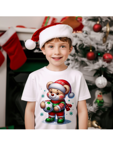 KOSZULKA DZIECIĘCA Miś piłkarz w...