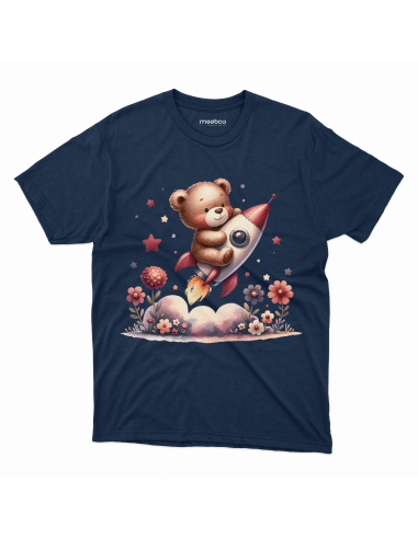 KOSZULKA DZIECIĘCA Miś lecący rakietą