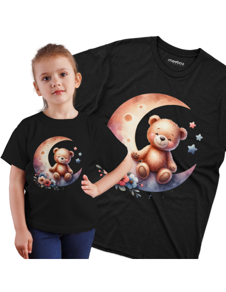 KOSZULKA DZIECIĘCA Miś siedzący na księżycu