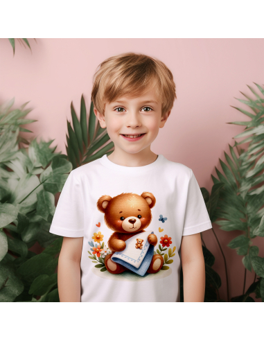 KOSZULKA DZIECIĘCA Miś z chusteczką i...