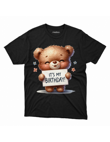 KOSZULKA DZIECIĘCA Miś z kartką It's my birthday