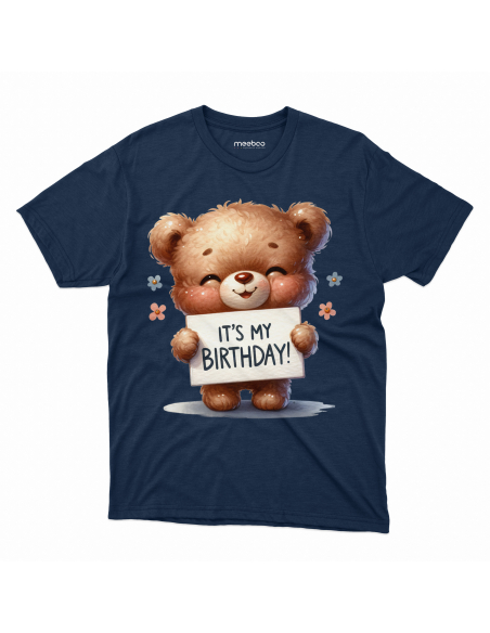KOSZULKA DZIECIĘCA Miś z kartką It's my birthday
