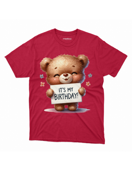 KOSZULKA DZIECIĘCA Miś z kartką It's my birthday