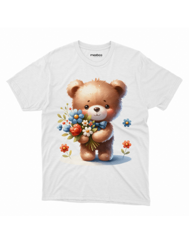 KOSZULKA DZIECIĘCA Miś z bukietem...
