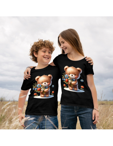 KOSZULKA DZIECIĘCA Miś z bukietem...