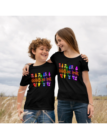 KOSZULKA DZIECIĘCA Dzień kredki - kredki świecowe + Twoje imię