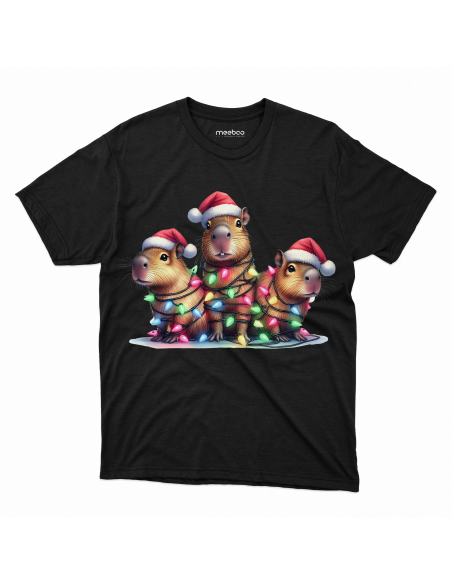 KOSZULKA DZIECIĘCA Kapibara zabawa lampkami