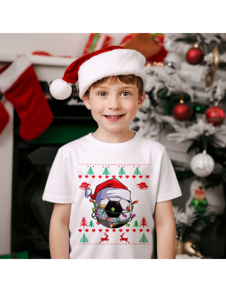 KOSZULKA DZIECIĘCA Piłka w czapce mikołaja