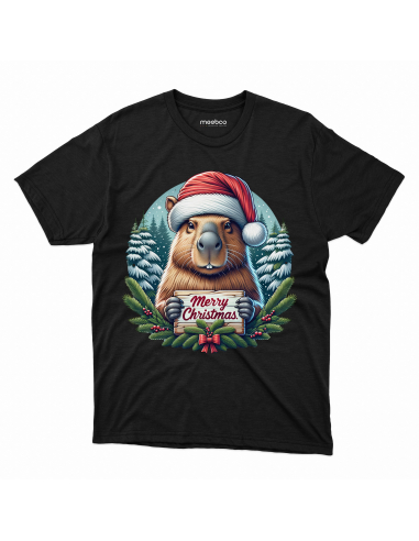 KOSZULKA MĘSKA Kapibara Merry Christmas