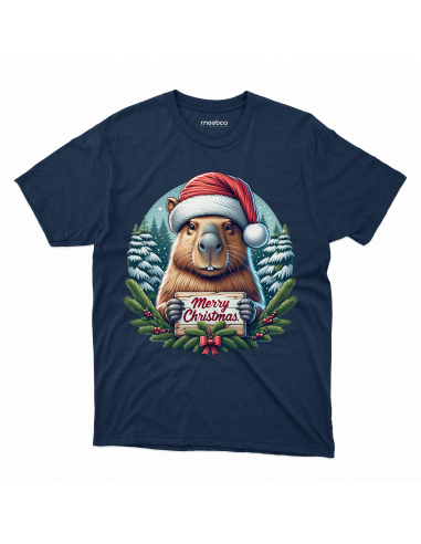 KOSZULKA MĘSKA Kapibara Merry Christmas