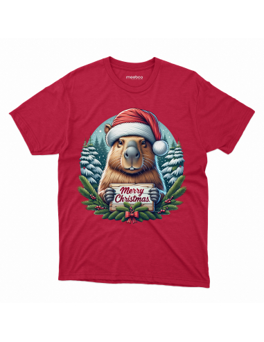 KOSZULKA MĘSKA Kapibara Merry Christmas