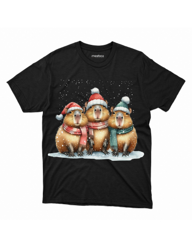 KOSZULKA MĘSKA Kapibary w czapkach...