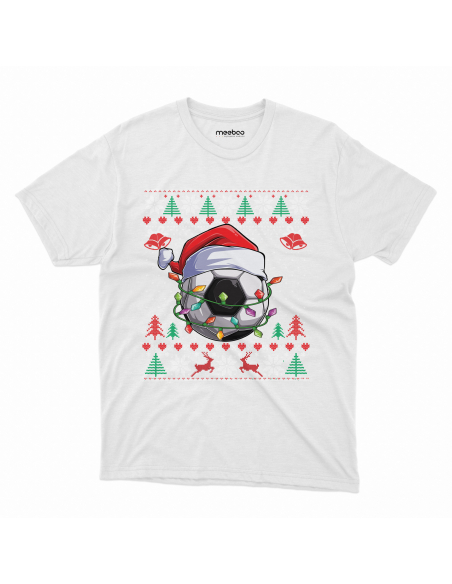 KOSZULKA MĘSKA Piłka w czapce mikołaja