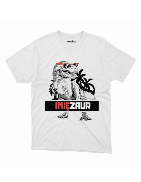 KOSZULKA MĘSKA Twoje imię + zaur