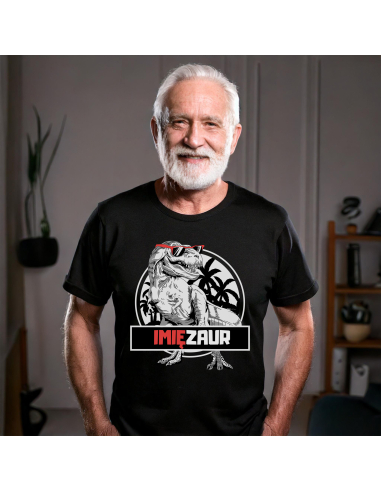 KOSZULKA MĘSKA Twoje imię + zaur