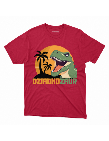 KOSZULKA MĘSKA Dziadkozaur z palmami