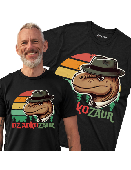 KOSZULKA MĘSKA Dziadkozaur agent