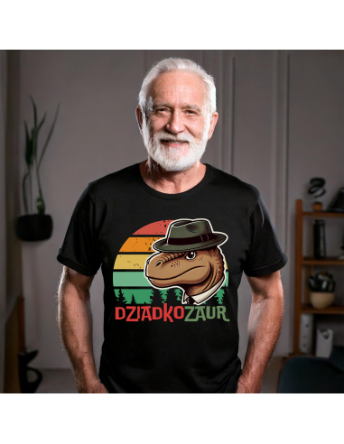KOSZULKA MĘSKA Dziadkozaur agent