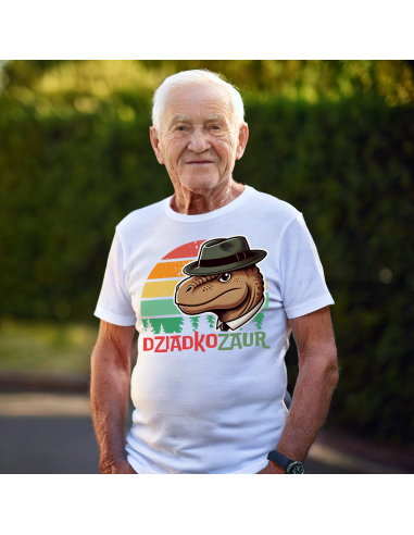 KOSZULKA MĘSKA Dziadkozaur agent