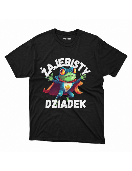 KOSZULKA MĘSKA Żajebisty dziadek superbohater